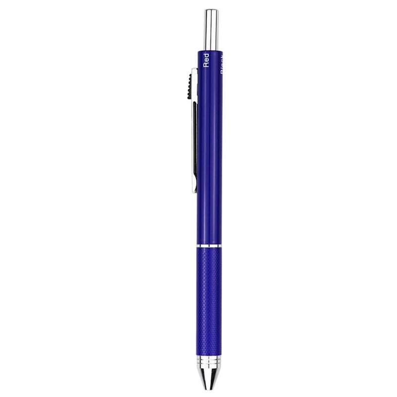 DUNBONG 4 in 1 Multicolor pen, Metal Cased Multifunction Pen, 0.5mm Mechanical Pencil, Red, Blue and Black Ball Pen, 1-Count (Blue) - Image 2